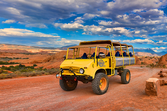 Sand Flats Recreation Area -  Our Unimog vehicle