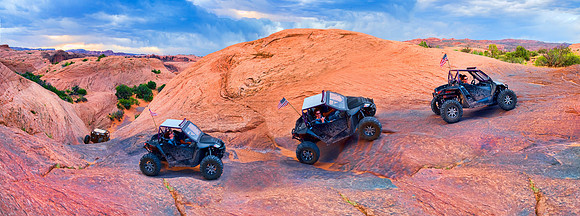Sand Flats Recreation Area - Tricia on a UTV