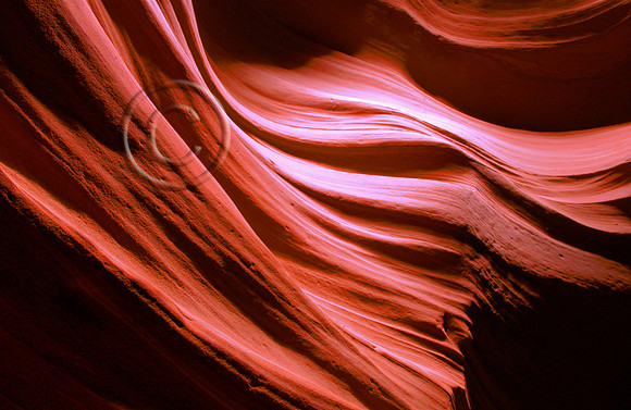 Slot Canyon Wall - Antelope Canyon near Page, Arizona